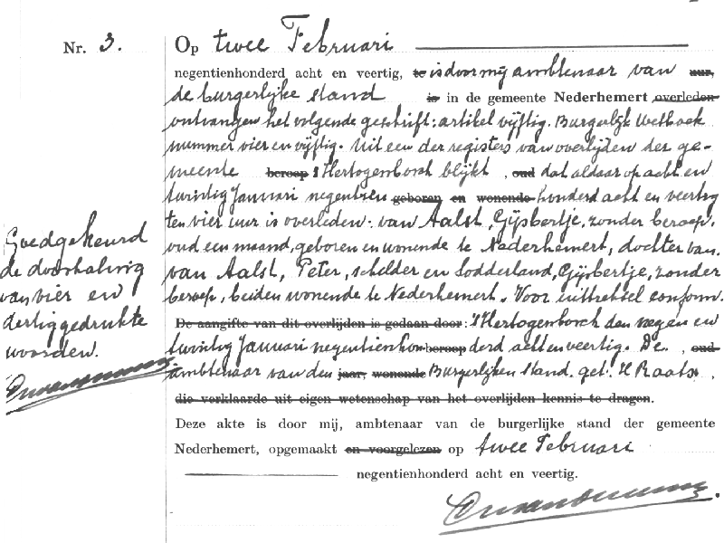 19480128 ovl akte 3 Gijsbertje dv P v Aalst - G Sodderland